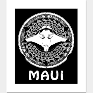 Manta Ray Maui Hawaii Posters and Art